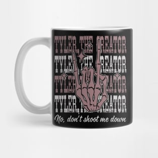 No, don't shoot me down Skeleton Country Music Lyrics Mug